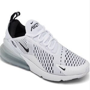 Nike Air Max 270 White and Black Athletic Shoes